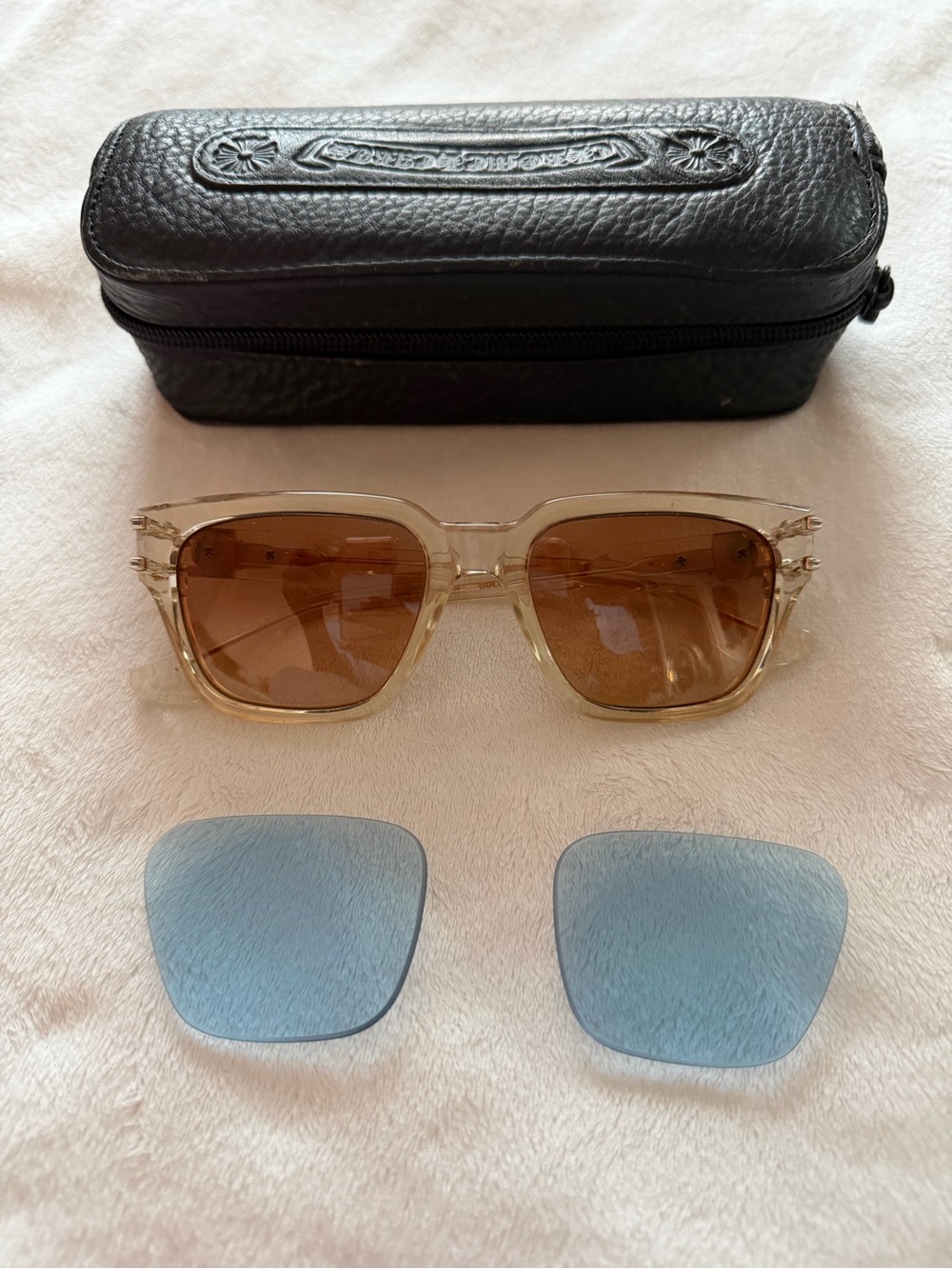 Chrome hearts sunglasses with extra lens